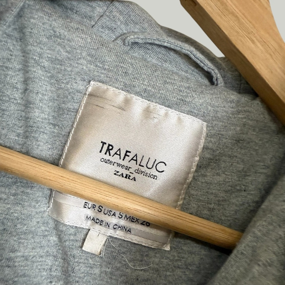 ZARA Faux Fur Cream Jacket, Cozy Teddy Zip-Up, Sz S - Picture 14 of 16